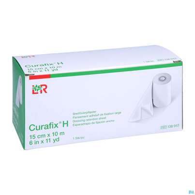 Sie sehen eine Packung Curafix H Fixierpflaster 10mx 15cm 1st, Produktbild: 03 Curafix H Fixierpflaster 10mx 15cm 1st, A-Nr.: 1243495 - 03