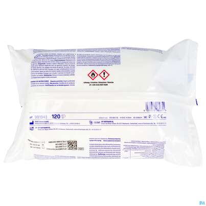 Sie sehen eine Packung Desinfektionstuecher Bacillol/30 Flaechen Sensitive Green Tissue 120st, Produktbild: 03 Desinfektionstuecher Bacillol/30 Flaechen Sensitive Green Tissue 120st, A-Nr.: 5856935 - 03