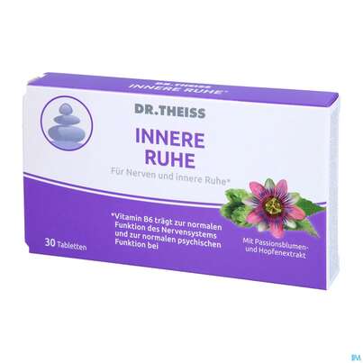 Sie sehen eine Packung Dr.theiss Innere Ruhe Tabl 30st, Produktbild: 04 Dr.theiss Innere Ruhe Tabl 30st, A-Nr.: 5657578 - 04