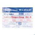Sie sehen eine Packung Fingerlinge Leder-ypsimed Gr 4 1st, Produktbild: 01 Fingerlinge Leder-ypsimed Gr 4 1st, A-Nr.: 5139694 - 01