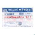 Sie sehen eine Packung Fingerlinge Leder-ypsimed Gr 7 1st, Produktbild: 01 Fingerlinge Leder-ypsimed Gr 7 1st, A-Nr.: 5139725 - 01