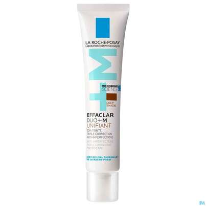 Sie sehen eine Packung La Roche Posay Effaclar Duo+m Unifiant Dunkel 40ml, Produktbild: 01 La Roche Posay Effaclar Duo+m Unifiant Dunkel 40ml, A-Nr.: 5883139 - 01
