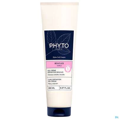 Sie sehen eine Packung Phyto Curls/definition Gel-cream Day 1 150ml, Produktbild: 01 Phyto Curls/definition Gel-cream Day 1 150ml, A-Nr.: 5932085 - 01