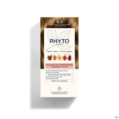 Sie sehen eine Packung Phytocolor 6.3 Dunkel Goldbraun 1pk, Produktbild: 02 Phytocolor 6.3 Dunkel Goldbraun 1pk, A-Nr.: 4899552 - 02