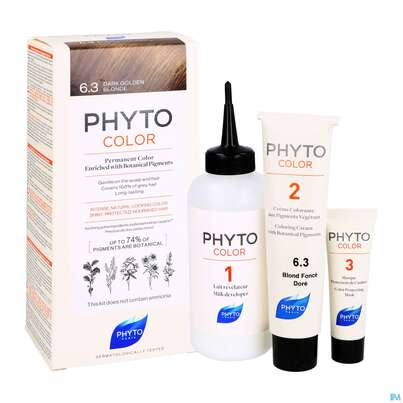 Sie sehen eine Packung Phytocolor 6.3 Dunkel Goldbraun 1pk, Produktbild: 04 Phytocolor 6.3 Dunkel Goldbraun 1pk, A-Nr.: 4899552 - 04
