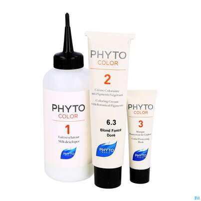 Sie sehen eine Packung Phytocolor 6.3 Dunkel Goldbraun 1pk, Produktbild: 05 Phytocolor 6.3 Dunkel Goldbraun 1pk, A-Nr.: 4899552 - 05