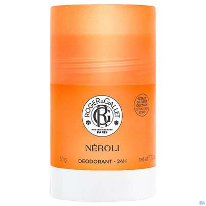 Sie sehen eine Packung Roger & Gallet Neroli Deodorant 24h 50g, Produktbild: 03 Roger & Gallet Neroli Deodorant 24h 50g, A-Nr.: 5976421 - 03