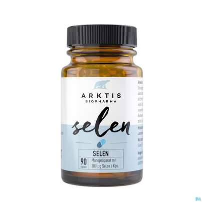 Sie sehen eine Packung Selen Kapseln Arktis 90st, Produktbild: 02 Selen Kapseln Arktis 90st, A-Nr.: 4750761 - 02