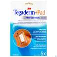 Sie sehen eine Packung Tegaderm +pad 9x15cm 3589np 5st, Produktbild: 02 Tegaderm +pad 9x15cm 3589np 5st, A-Nr.: 2022520 - 02