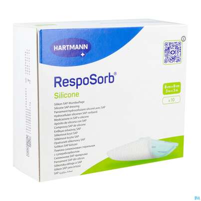 Wundauflagen Resposorb/silicone 8x 8cm 10st, A-Nr.: 5891073 - 02