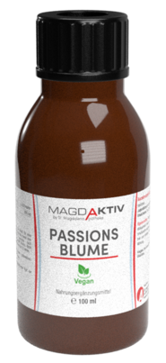 Sie sehen eine Packung Magdaktiv PASSIONSBLUME Tropfen, 100ml, Produktbild: 01 Magdaktiv PASSIONSBLUME Tropfen, 100ml, A-Nr.: 8078786 - 01