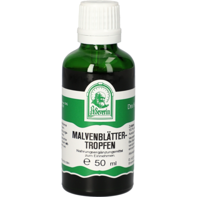 Sie sehen eine Packung MALVENBLÄTTER TROPFEN 50 ML, Produktbild: 01 MALVENBLÄTTER TROPFEN 50 ML, A-Nr.: 4377658 - 01