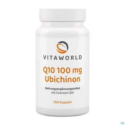 Coenzym Q10 Kapseln 100mg Vegan Ubichinon Vita World 100st, A-Nr.: 4836362 - 04