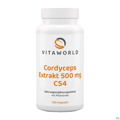 Cordyceps Sinensis-extrakt Kapseln Vegetarisch 500mg Vita World 100st, A-Nr.: 4836439 - 01