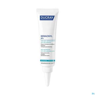 Sie sehen eine Packung Ducray Keracnyl Pp+ Creme Gegen Hautunreinheiten 30ml, Produktbild: 10 Ducray Keracnyl Pp+ Creme Gegen Hautunreinheiten 30ml, A-Nr.: 5564397 - 10
