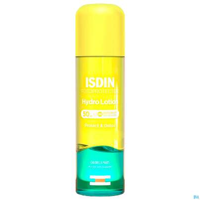 Sie sehen eine Packung Sonnenprodukte Isdin/fotoprotection Hydro Lotion Lsf 50 200ml, Produktbild: 01 Sonnenprodukte Isdin/fotoprotection Hydro Lotion Lsf 50 200ml, A-Nr.: 5570179 - 01