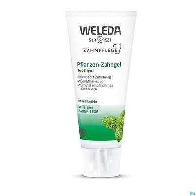 Sie sehen eine Packung Zahnpaste Weleda Pflanzen-gel 75ml, Produktbild: 03 Zahnpaste Weleda Pflanzen-gel 75ml, A-Nr.: 2217525 - 03