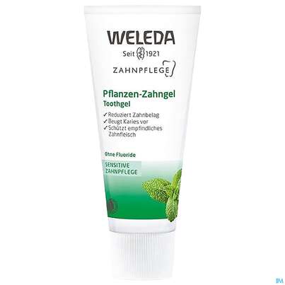 Sie sehen eine Packung Zahnpaste Weleda Pflanzen-gel 75ml, Produktbild: 04 Zahnpaste Weleda Pflanzen-gel 75ml, A-Nr.: 2217525 - 04