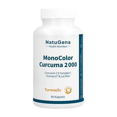 Sie sehen eine Packung NatuGena MonoColor Curcuma 2000, Produktbild: 01 NatuGena MonoColor Curcuma 2000, A-Nr.: 5675889 - 01