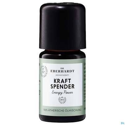 Sie sehen eine Packung Aetherische Oele Dr.eberhardt Bio Kraftspender 5ml, Produktbild: 03 Aetherische Oele Dr.eberhardt Bio Kraftspender 5ml, A-Nr.: 5766296 - 03