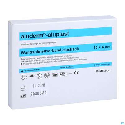 Aluderm/alupl El Wundpflaster 10x 6cm 10 Abschnitte 1pk, A-Nr.: 5650286 - 02