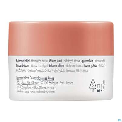 Sie sehen eine Packung Avene Basislinie Feuchtigkeitsspendender Lippenbalsam Tiege 10ml, Produktbild: 04 Avene Basislinie Feuchtigkeitsspendender Lippenbalsam Tiege 10ml, A-Nr.: 5939727 - 04