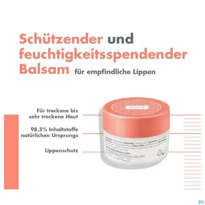 Avene Basislinie Feuchtigkeitsspendender Lippenbalsam Tiege 10ml, A-Nr.: 5939727 - 10