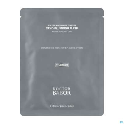 Sie sehen eine Packung Babor Doc Hydro Cryo Plumping Mask 40313 1st, Produktbild: 02 Babor Doc Hydro Cryo Plumping Mask 40313 1st, A-Nr.: 5882890 - 02