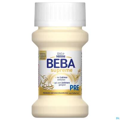 Sie sehen eine Packung Beba Supreme Pre Fluessig 70ml 12549 32st, Produktbild: 07 Beba Supreme Pre Fluessig 70ml 12549 32st, A-Nr.: 4891697 - 07