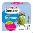 Sie sehen eine Packung Becutan Kids Vits Multiimmuno Sachets 14st, Produktbild: 01 Becutan Kids Vits Multiimmuno Sachets 14st, A-Nr.: 5973233 - 01