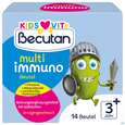 Sie sehen eine Packung Becutan Kids Vits Multiimmuno Sachets 14st, Produktbild: 02 Becutan Kids Vits Multiimmuno Sachets 14st, A-Nr.: 5973233 - 02