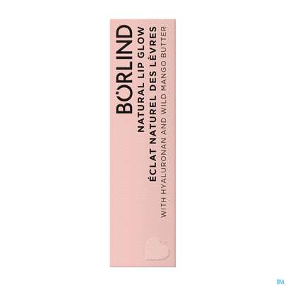 Sie sehen eine Packung Boerlind Natural Lip Glow Transparent 60391 4,2g, Produktbild: 01 Boerlind Natural Lip Glow Transparent 60391 4,2g, A-Nr.: 5974600 - 01