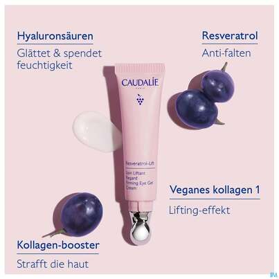 Sie sehen eine Packung Caudalie Resveratrol/lift Auge 30ml, Produktbild: 04 Caudalie Resveratrol/lift Auge 30ml, A-Nr.: 5894290 - 04