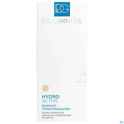 Sie sehen eine Packung Dr.grandel Hydro Active Tinted Moisturizer Spf25 41879 30ml, Produktbild: 02 Dr.grandel Hydro Active Tinted Moisturizer Spf25 41879 30ml, A-Nr.: 5967333 - 02