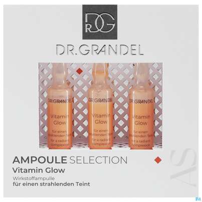 Sie sehen eine Packung Dr.grandel Professional Selektion Ampulle Vitamin Glow 3x3ml 41677 9ml, Produktbild: 02 Dr.grandel Professional Selektion Ampulle Vitamin Glow 3x3ml 41677 9ml, A-Nr.: 5895510 - 02