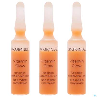 Sie sehen eine Packung Dr.grandel Professional Selektion Ampulle Vitamin Glow 3x3ml 41677 9ml, Produktbild: 08 Dr.grandel Professional Selektion Ampulle Vitamin Glow 3x3ml 41677 9ml, A-Nr.: 5895510 - 08