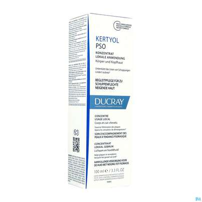 Sie sehen eine Packung Ducray Kertyol P.s.o Konzentrat 100ml, Produktbild: 04 Ducray Kertyol P.s.o Konzentrat 100ml, A-Nr.: 4855603 - 04