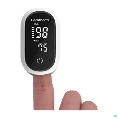 Sie sehen eine Packung Finger-pulsoximeter Oxy One Geratherm 1pk, Produktbild: 04 Finger-pulsoximeter Oxy One Geratherm 1pk, A-Nr.: 5819331 - 04