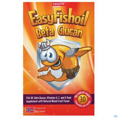 Sie sehen eine Packung Fish Oil Easy Beta Glucan 30st, Produktbild: 01 Fish Oil Easy Beta Glucan 30st, A-Nr.: 5833957 - 01