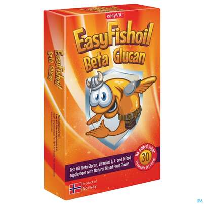 Sie sehen eine Packung Fish Oil Easy Beta Glucan 30st, Produktbild: 03 Fish Oil Easy Beta Glucan 30st, A-Nr.: 5833957 - 03