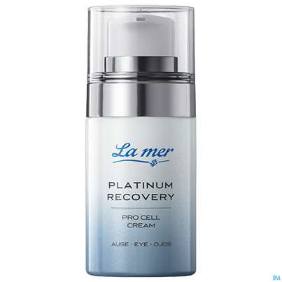 Sie sehen eine Packung La Mer Ohne Parfum Platinum Pro Cell Cream Auge 15ml, Produktbild: 01 La Mer Ohne Parfum Platinum Pro Cell Cream Auge 15ml, A-Nr.: 5888757 - 01