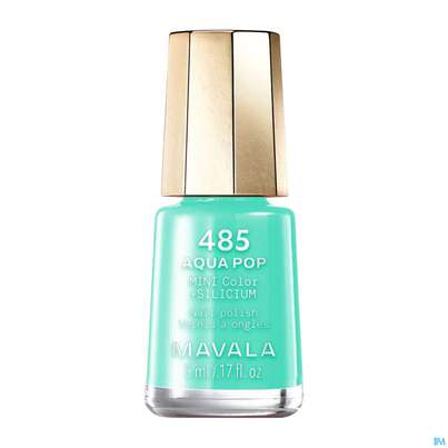 Sie sehen eine Packung Mavala Nagellack Pop Wave +si 485 Aqua 5ml, Produktbild: 02 Mavala Nagellack Pop Wave +si 485 Aqua 5ml, A-Nr.: 5969987 - 02