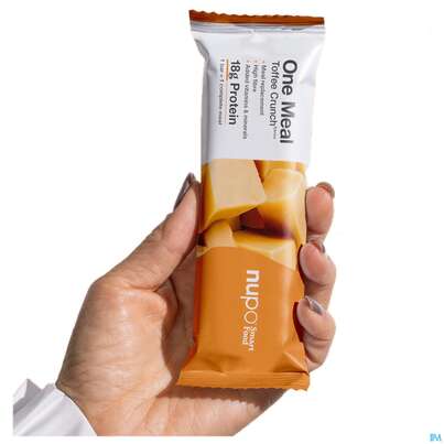Sie sehen eine Packung Nupo Riegel Fuer 1 Mahlzeit One Meal Bar Toffee 97767 60g, Produktbild: 11 Nupo Riegel Fuer 1 Mahlzeit One Meal Bar Toffee 97767 60g, A-Nr.: 5296666 - 11