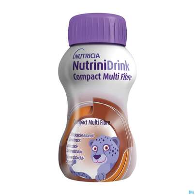 Sie sehen eine Packung Nutrini/drink Flasche Comp Multifibre 125ml Schoko-karamell 24st, Produktbild: 01 Nutrini/drink Flasche Comp Multifibre 125ml Schoko-karamell 24st, A-Nr.: 5857656 - 01