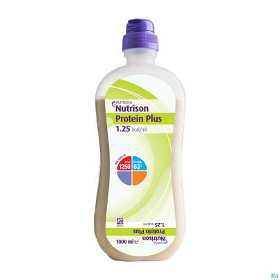 Sie sehen eine Packung Nutrison 1000ml Sondennahrung Smart Pack Protein Plus 8st, Produktbild: 02 Nutrison 1000ml Sondennahrung Smart Pack Protein Plus 8st, A-Nr.: 4838869 - 02
