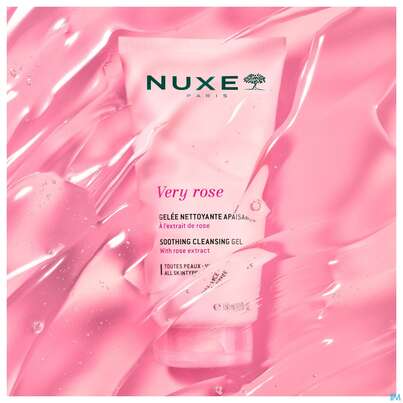 Sie sehen eine Packung Nuxe Very Rose Soothing Cleansing Gel 150ml, Produktbild: 03 Nuxe Very Rose Soothing Cleansing Gel 150ml, A-Nr.: 5948086 - 03