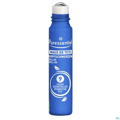Sie sehen eine Packung Puressentiel Kopfschmerzen Roll On +9 Aetherischen Oelen 10ml, Produktbild: 02 Puressentiel Kopfschmerzen Roll On +9 Aetherischen Oelen 10ml, A-Nr.: 5943120 - 02