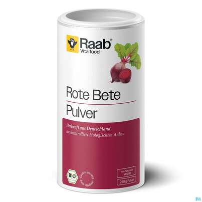 Sie sehen eine Packung Rote Bete Pulver Bio Raab 250g, Produktbild: 01 Rote Bete Pulver Bio Raab 250g, A-Nr.: 5871656 - 01