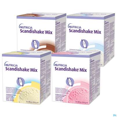 Sie sehen eine Packung Scandishake/85g Kakao Mix 6x85g 6st, Produktbild: 03 Scandishake/85g Kakao Mix 6x85g 6st, A-Nr.: 5438095 - 03
