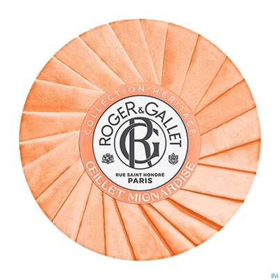 Sie sehen eine Packung Seifen Roger & Gallet Wellbeing Soap Heritage Oeillet Migna 100g, Produktbild: 01 Seifen Roger & Gallet Wellbeing Soap Heritage Oeillet Migna 100g, A-Nr.: 5733500 - 01